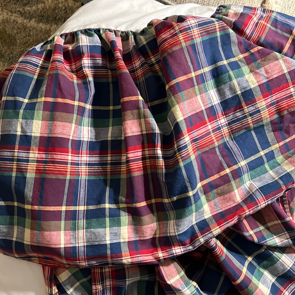Ralph Lauren Queen Plaid Bedskirt